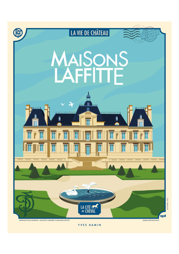 illustration originale du château de Maisons-Laffitte