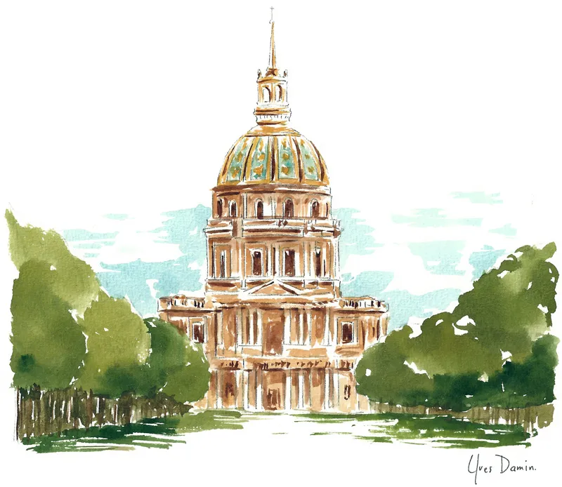 aquarelle des Invalides