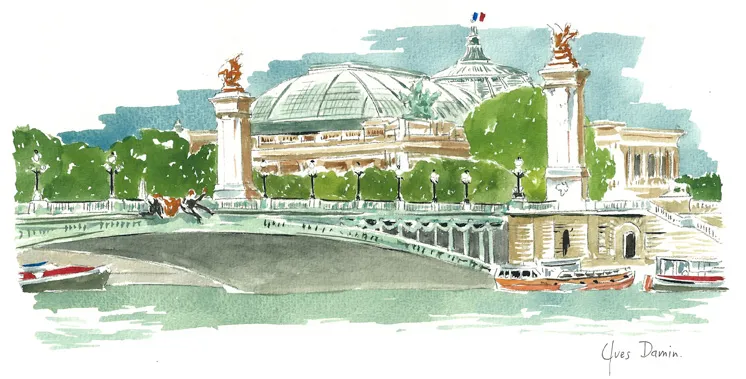 peinture du Grand Palais à Paris
