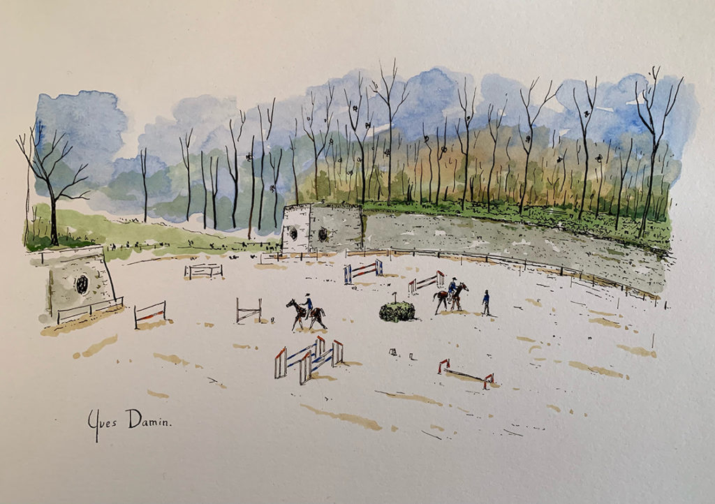 aquarelle des Caves du Nord à Maisons Laffitte