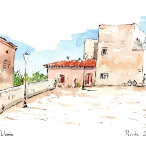 Italie, Sardaigne, village de Posada