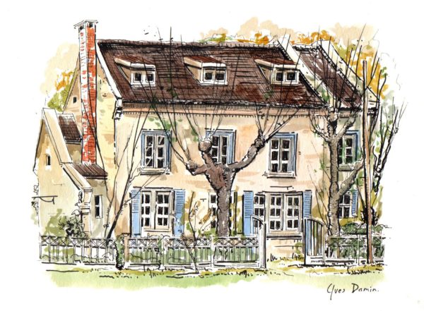 Maisons-Laffitte, la maison aux volets bleus
