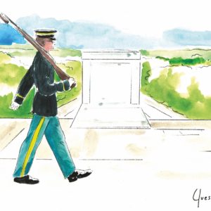 Personnages, garde devant la tombe du Unknown Soldier à Arlington, Etats-Unis